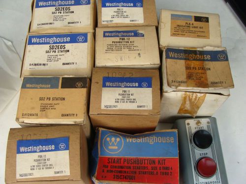 LARGE LOT Westinghouse PUSHBUTTONS Start-Stop Old Stock NEW