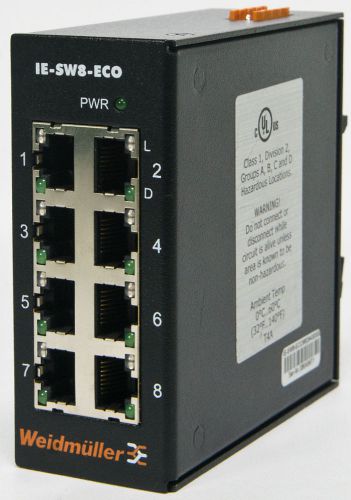 Weidmuller IE-SW8-ECO Ecoline Unmanaged Ethernet SwitchWeidmuller IE-SW8-ECO Eco