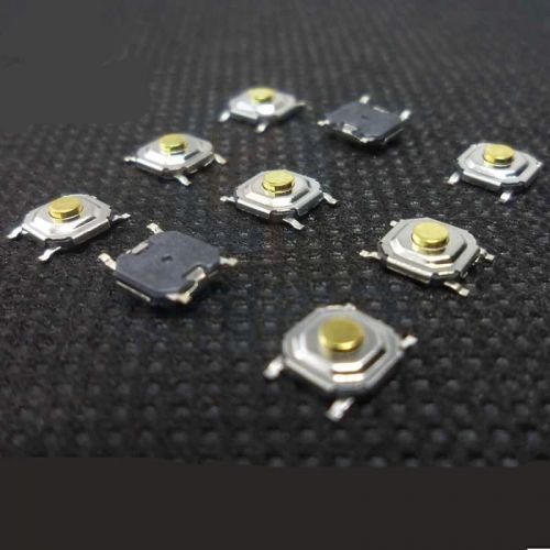 50Pcs 4*4*1.7mm Tactile Push Button Switch Tact Switch Micro Switch 4-Pin SMD