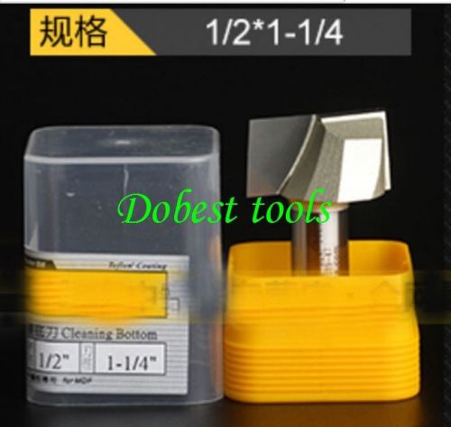 1pcs high quality CNC Bottom Cleaning Router Bit 1/2&#034; 1-1/4&#034;