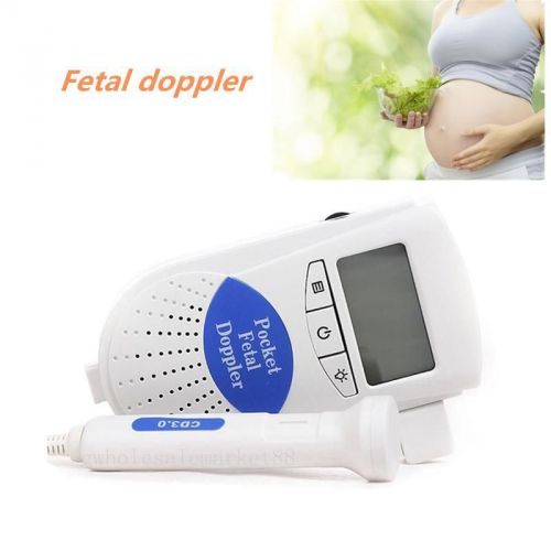Handheld lcd display 3mhz sonoline b fetal doppler heart monitor probe+backlight for sale