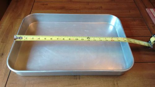 LARGE COMMERCIAL WEAR-EVER 2645 12 x 18 ALUMINUM ROASTING BAKING PAN w/ HANDLES