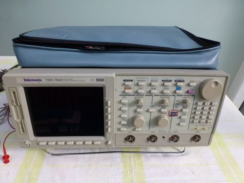 Tektronix TDS-784D 4Ch Digital Oscilloscope w/ probes extras P2643 P6139A MORE