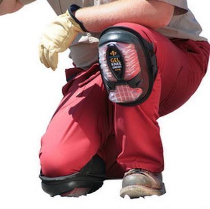 Rubber cap knee gel pads jobsite safety comfort extended style protection new for sale