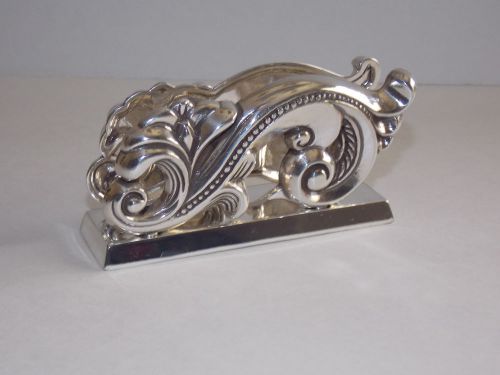 BRIGHTON Swirl Card Holder - Silver Plated