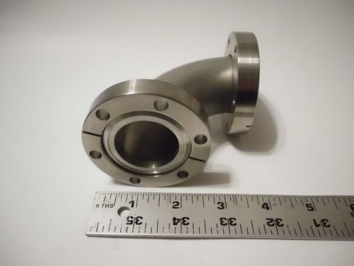 High Vacuum CF 2.75&#034; Flange DN35 SS Right Angle Elbow Fitting