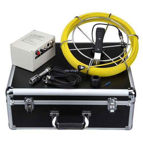 30M Sewer Waterproof Camera Pipe Pipeline Inspection 2G Record 7&#034;TFT DVR System