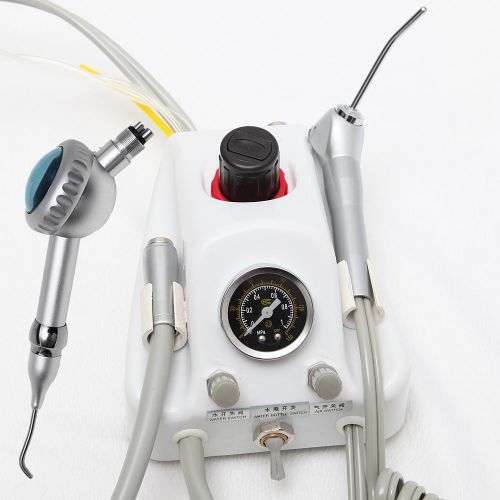 Dental portable turbine unit syringe fit compressor 4h+air polisher hygiene 4hol for sale