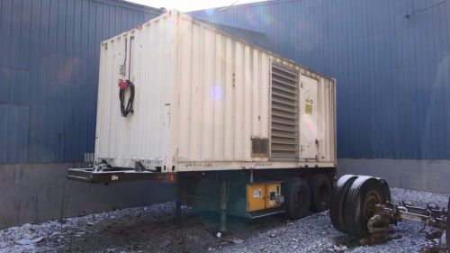 1999 caterpillar 545 kw generator 3412 enclosed with base fuel tank for sale
