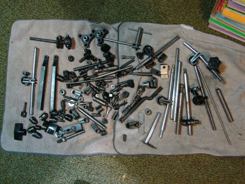 lot machinist tools parts dial indicator clamps indicator snugs clamps posts