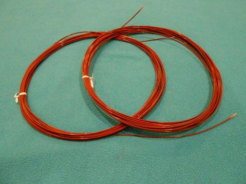 Omega engineering thermocouple wire t-type 24awg 35ft lengths / lot of 2 for sale