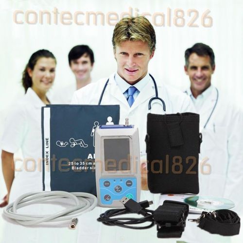 24hrs ambulatory monitor,blood pressure monitor+3 cuffs+pc software abpm50 for sale