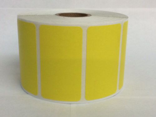 This listing is for: 1 roll 1000 labels yellow 2.25x1.25 direct thermal labels for sale