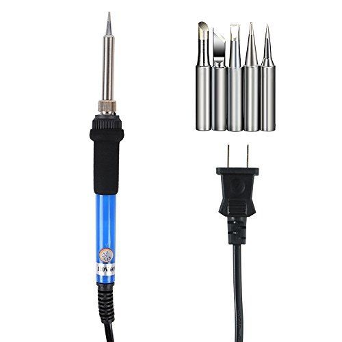Bstpower 60w 110v welding soldering iron kit temperature adjustable with led for sale