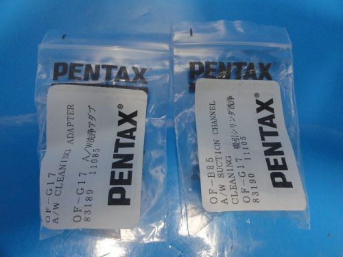 Pentax of-g17 a/w cleaning &amp; of-b85 a/w suction channel cleaning adapters (7472) for sale