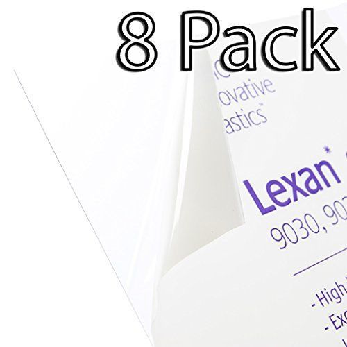 Lexan Sheet - Polycarbonate - .030&#034; - 1/32&#034; Thick, Clear, 12&#034; x 12&#034; Nominal -...