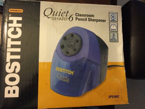 stanley bostitch classroom electric pencil sharpener quiet 6 EPS10HC NEW IN BOX