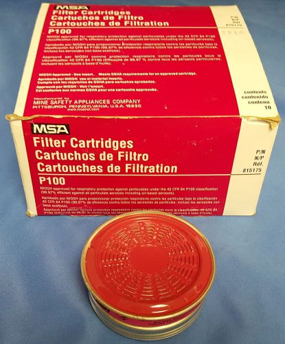 MSA 815175 P100 Chemical and Combination Filter Respirator Cartridge 10-Pack