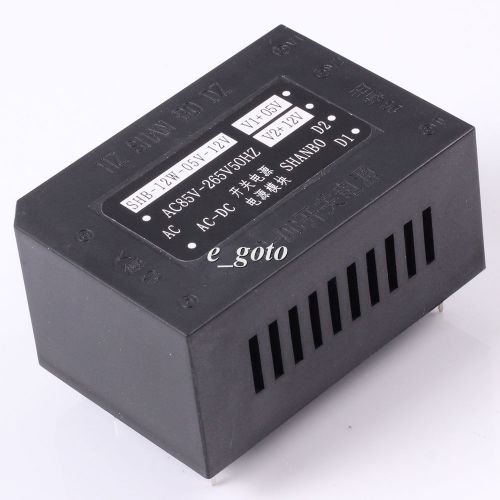 Ac-dc isolated power ac220v to 5v/12v 12w dual output switch power module for sale