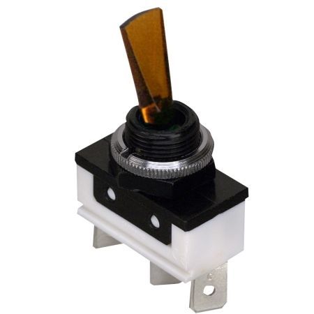 Gc/waldom - toggle switch,lighted amber color,spst/ 1 each for sale