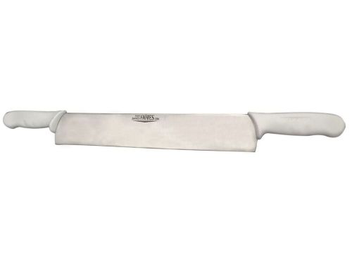 15” double handled cheese knife - white handles - food service knives brand new! for sale