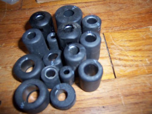lot of 15 Versafit toroidal cylindrical ferrite cores (1 cm to 3 cm)