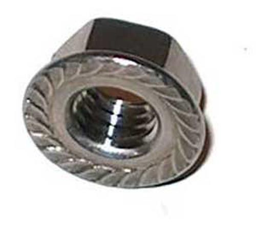 Stainless Steel Metric M12 Serrated Flange Nut 2 Pack