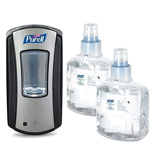 Purell 1905-D1 LTX-12 Starter Kit with Dispenser and 2 Refills 1200 mL Capacity