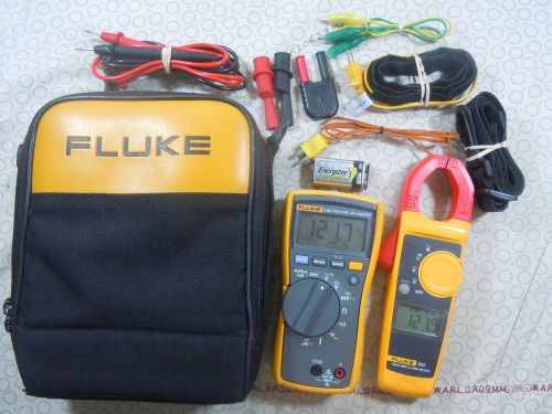 Fluke 116/323 hvac kit with accessories + storage case - 57258-57259. l@@k! for sale