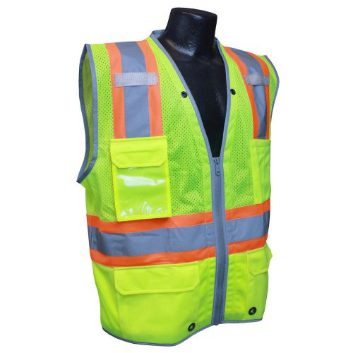 Radians sv6hg safety hi-viz class 2 heavy duty two-tone surveyor reflective vest for sale