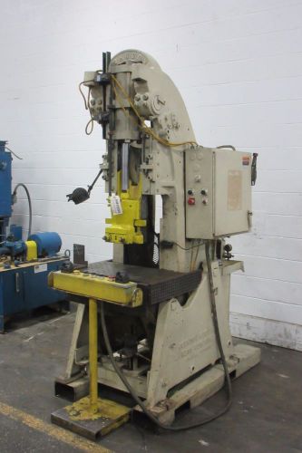 45 TON JOHNSON MACHINE 45-TON OBI Type Floor Hydraulic Press  – Used – AM15599