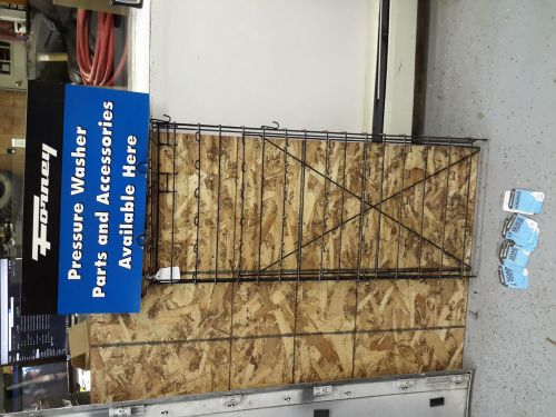Retail display universal magazine pegboard hook rack forney pressure washer for sale