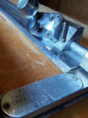 Keeton Kutter Rail Mat Cutter Precision Beveled mats Bainbridge&#039;s Sons SER.#4524