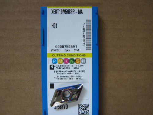 Korloy xekt19m508fm-ma h01(xekt-ma)cast/aluminum turning inserts .031&#034; rad new!! for sale