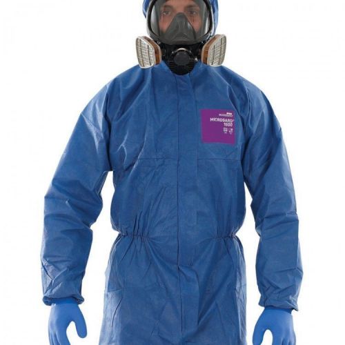 Microgard 1500plus blue protective coverall overalls with hood type 5/6  size xl for sale