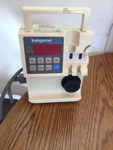 Kangaroo model 324 enteral feeding pump with power cord for sale