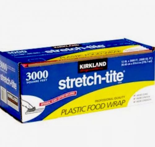 Kirkland Stretch Tite Professional Plastic Food Wrap Sharp Cutter 3000 Sq. Ft