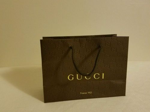 Classic Brown and Gold,Authentic Gucci Gift Bag.