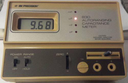 B&amp;K Model 830 Auto-Ranging Capacitance Meter - LCD Display - Pristine Condition