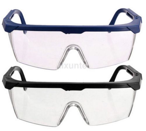 Transparent Safety Glasses Adjustable Shock-proof Anti Fog Clear Goggles New US