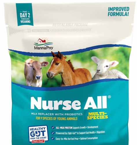 Manna Pro NurseAll Multi-Species Milk Replacer 3.5 lb. Calf, Lamb, Goat, Llama