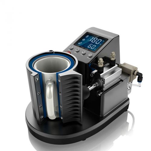 Black ST-110 Multifunctional Pneumatic Baking Cup Machine Heat Press Machine