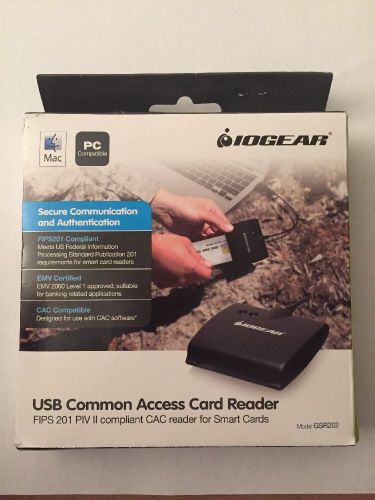 NEW Iogear GSR202 ISB Common Access Card Reader