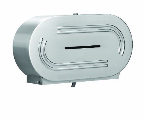 Bradley 5425-000000 18 gauge stainless steel jumbo dual roll toilet tissue width for sale