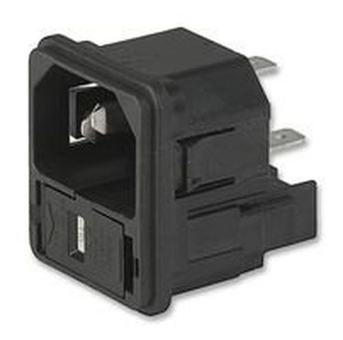 SCHURTER - 4301.0501 - CONN FUSED POWER ENTRY MODULE PLUG 10A