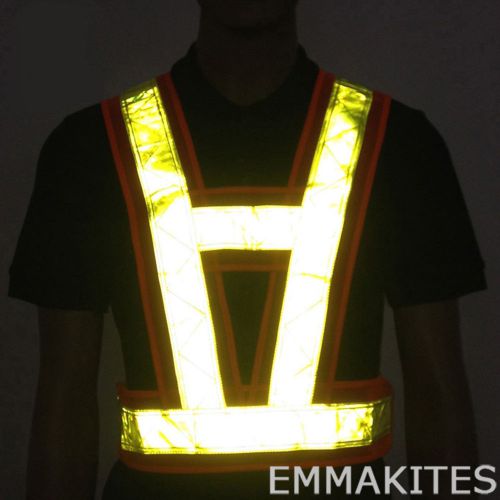Ultralight 1.7oz Breathable Reflective Vest V-shape for Riding Cycling Walking