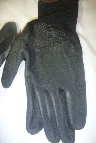 6 Dozen 72 Pair Polyester Work Gloves Latex Coated Non-Slip Large