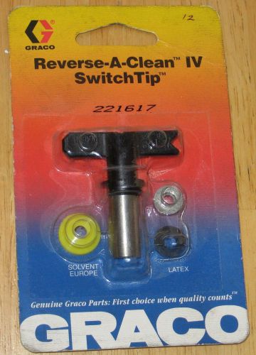 Graco 221617 reverse-a-clean iv (rac iv) switchtip airless spray tip for sale