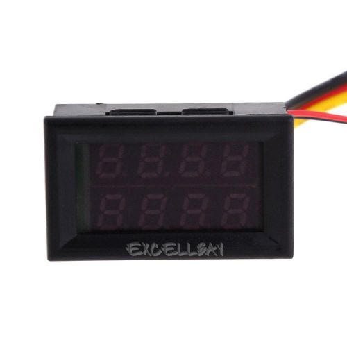Premium led dc 0-100v 100a dual digital voltmeter ammeter panel volt gauge meter for sale