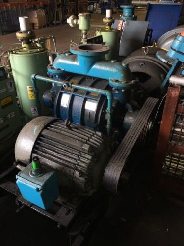 Skid mounted nash cl-1002 liquid ring vacuum pump 75 hp used for sale